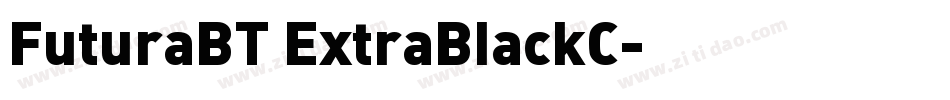FuturaBT ExtraBlackC字体转换